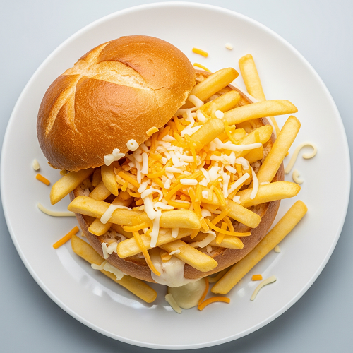 Roll & Chips With Cheese 