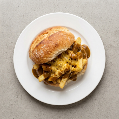 Roll & Chips With Cheese N Curry 
