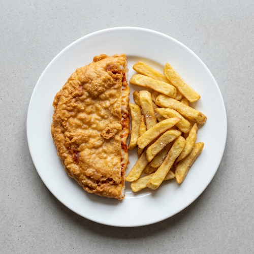 Half Fried Pizza Crunch 