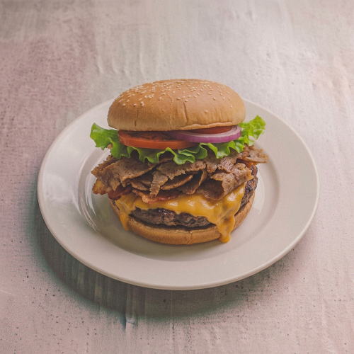 Pounder With Donner Meat Burger 