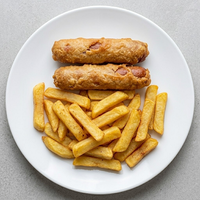 Battered Jumbo Smoked Sausage 