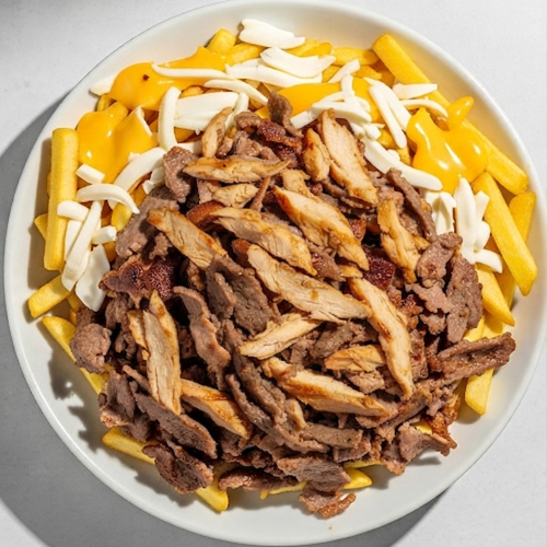 Chips, Cheese & Doner Meat 