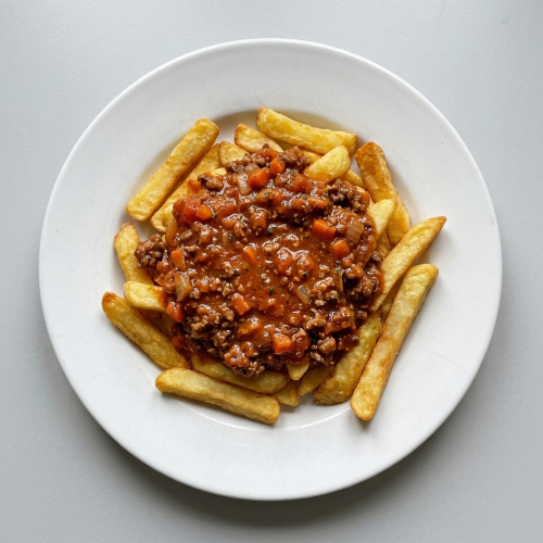 Chips & Bolognese 