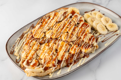 Caramel Banana Crepe 