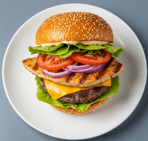 Mixed Kebab Burger 