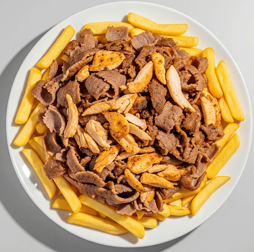 Mixed Kebab Meat & Chips 