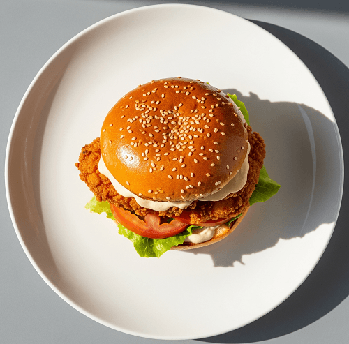 Flat Chicken Burger 