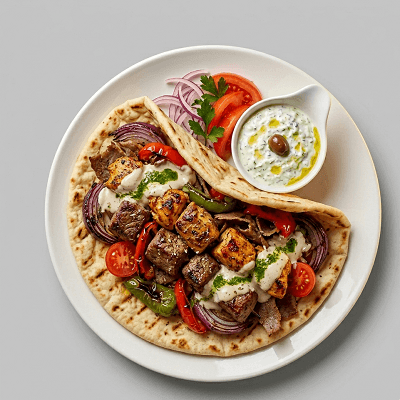Mixed Kebab Flat Bread 