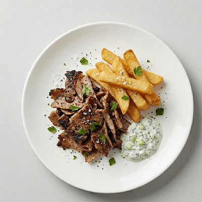 Pork Yeeros & Chips 