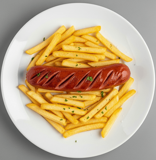 Saveloy & Chips 