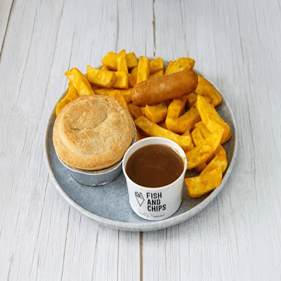 Pie, Chips & Sausage 