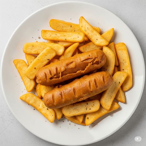 2x Small Sausage & Chips 