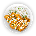 Chips, Rice & Korma Sauce 