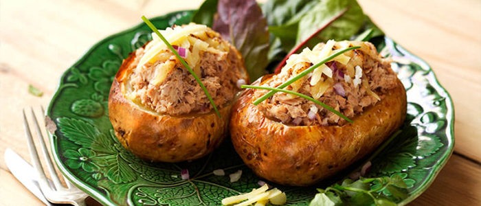 Baked Potato With Tuna Mayo 