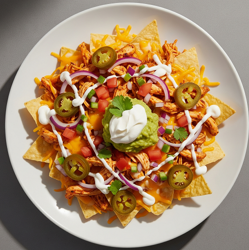 Nachos With Spicy Chicken 